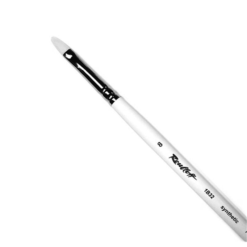Синтетика под щетину овальная, удл. ручка №08 /Roubloff /1B32 фото 1 — PalitraMastera