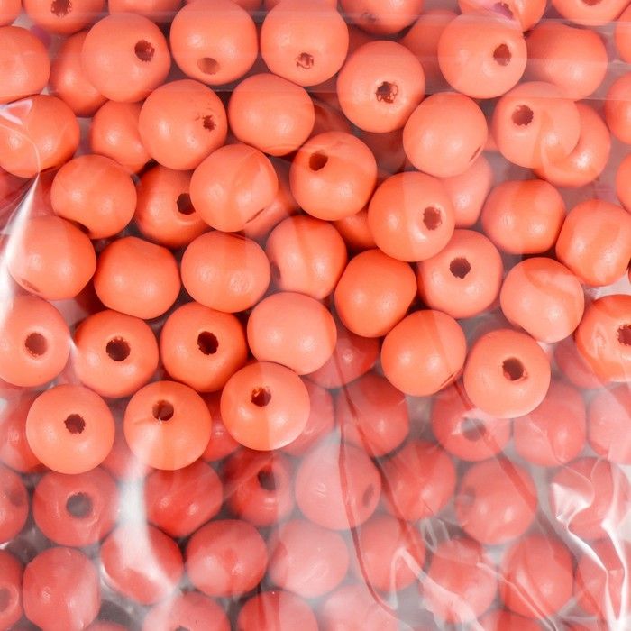 Бусины для творчества дерево "Осенняя гамма" d-0,8 см, 4 цвета х 10 гр  7829723 &mdash; PalitraMastera