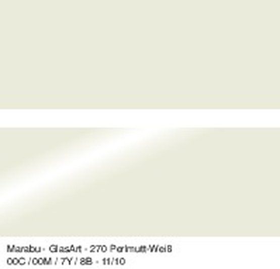 Витражный лак GlasArt, 15 мл, белый перламутр, Marabu фото 1 &mdash; PalitraMastera