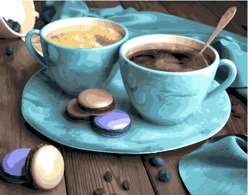 Картина по номерам GX 30350 Кофе и сладости 40*50 фото 1 &mdash; PalitraMastera