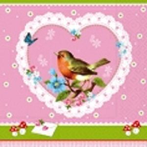 Салфетки бумажные для декупажа, 33х33 см, "Как красиво!", снегирь, сердце, бабочки фото 1 — PalitraMastera