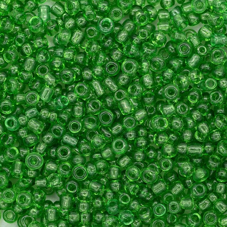 Бисер Астра 11/0, 20г (7 св.зеленый/прозрачный) — PalitraMastera