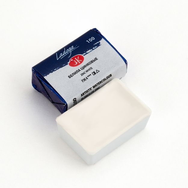 Ладога акварель кювета, 100 белила цинковые 2,5 мл фото 1 — PalitraMastera
