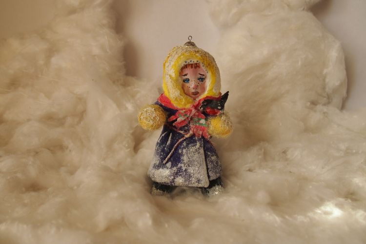 Юленька и снегирь — PalitraMastera