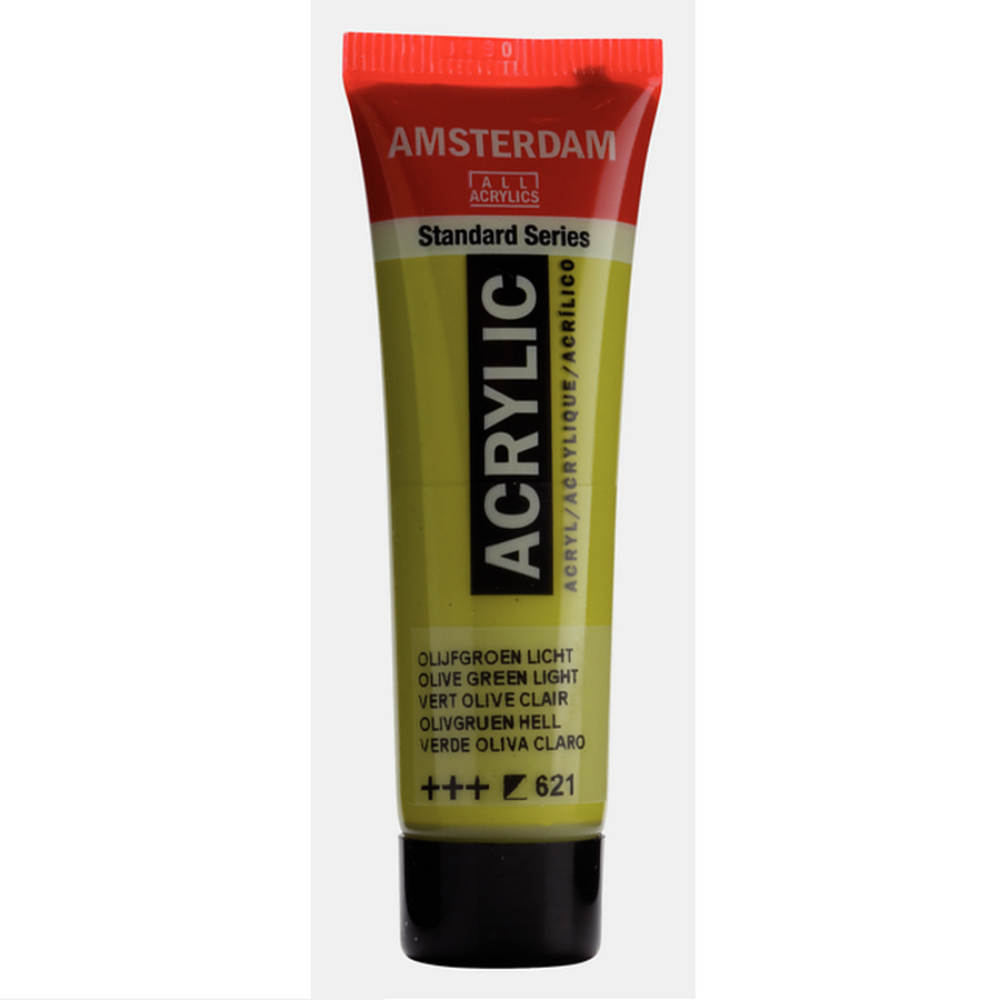 Краска акриловая Amsterdam туба 20мл №621 Зеленый оливковый светлый фото 1 — PalitraMastera