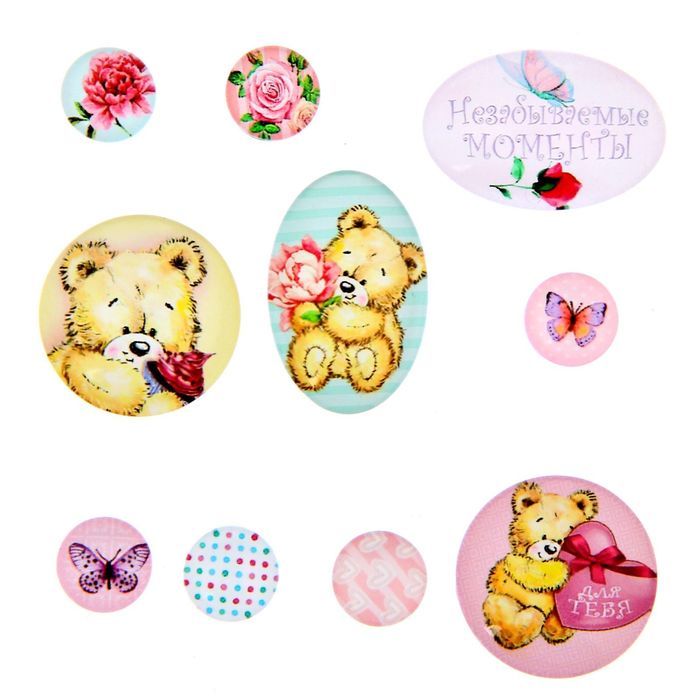 Камушки для скрапбукинга &quot;Ми-Ми-Мишки&quot; — PalitraMastera