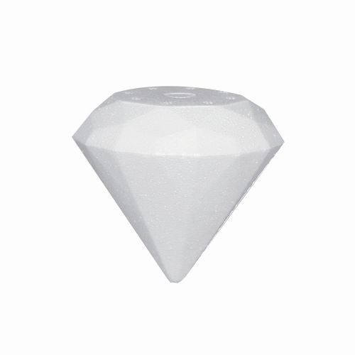 Заготовка для декорирования из пенопласта 'Бриллиант', d 8см, h 7,5см фото 1 &mdash; PalitraMastera