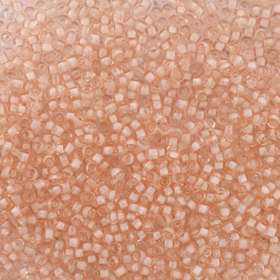 Бисер Astra&Craft 11/0, 20г (9А-3 бежевый/прозрачный с цветным центром) фото 1 — PalitraMastera