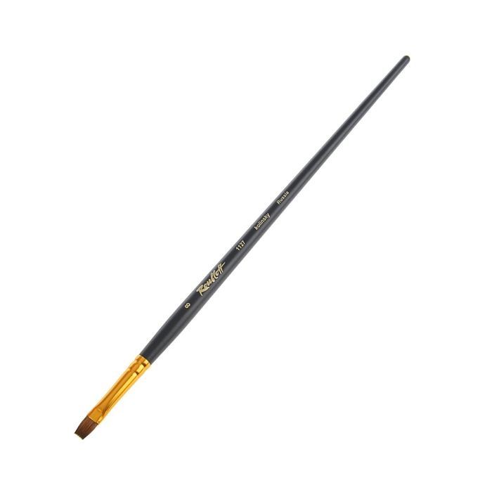 Колонок пл. удл. черная руч.№ 08 /Roubloff /1127 — PalitraMastera