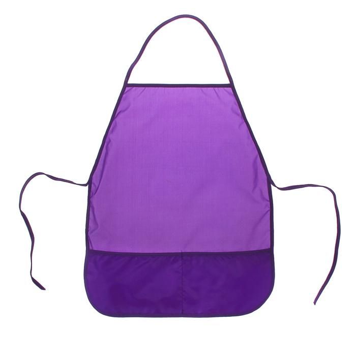 Фартук для труда 485 х 395, Стандарт, Calligrata, рост 116-152, Фиолетовый — PalitraMastera