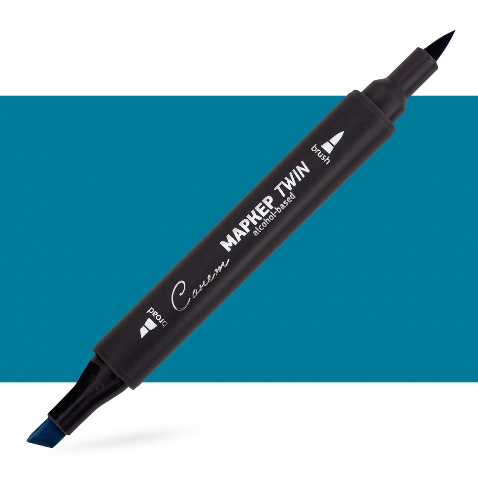 Маркер спиртовой Сонет Twin Brush, глубокий небесно-голубой--- фото 1 — PalitraMastera