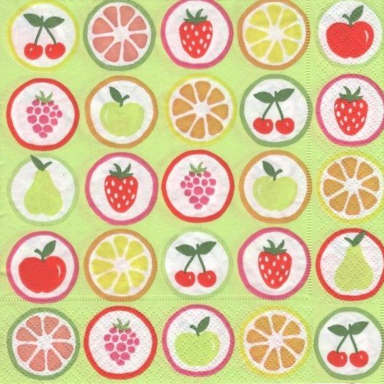 Салфетки бумажные для декупажа, 33х33 см, &quot;Карамельки&quot;, упаковка 20 шт. — PalitraMastera