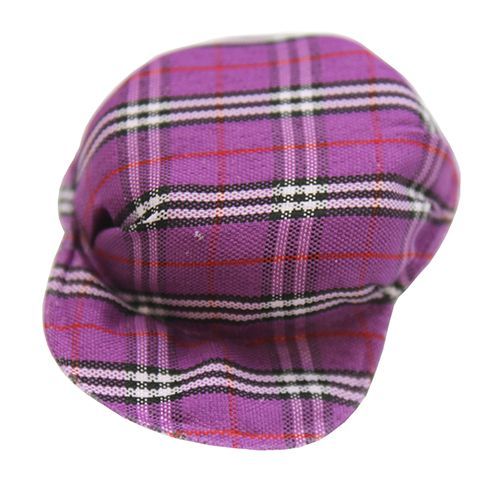 Кепка в клетку 5см, 1шт  (сиреневый) фото 1 — PalitraMastera