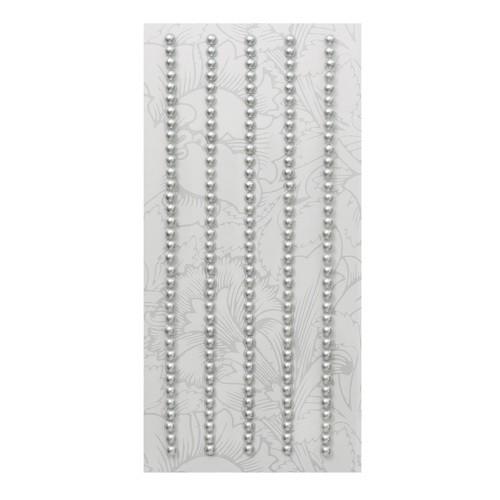 Декоративные наклейки 3мм (жемчуг) (Z57 серебро) фото 1 &mdash; PalitraMastera