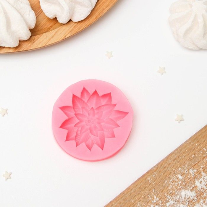 Молд «Многолистник», 6,36,*3*1,7 см, цвет МИКС — PalitraMastera