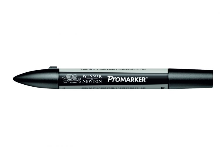 Winsor&amp;Newton Маркер художественный Pro, холодный серый 3--- — PalitraMastera