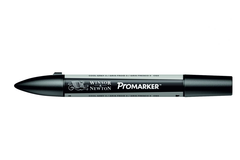 Winsor&Newton Маркер художественный Pro, холодный серый 3--- фото 1 — PalitraMastera