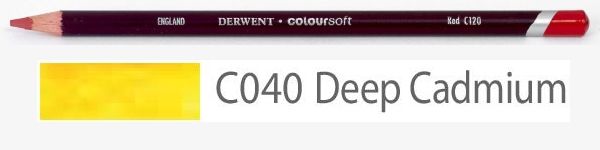 Цветной карандаш Coloursoft, мягкий, С040 кадмий желтый, круглый корпус 8 мм, грифель - 4 мм. фото 1 &mdash; PalitraMastera