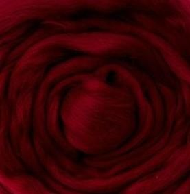 Полутонкая шерсть 100%  бордо 007, 100гр для валяния &mdash; PalitraMastera