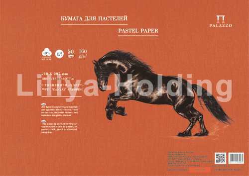 Бумага для паст.&quot;Палаццо&quot; 500х700 &quot;Terracotta&quot; (терракотовый) 50л 160г — PalitraMastera