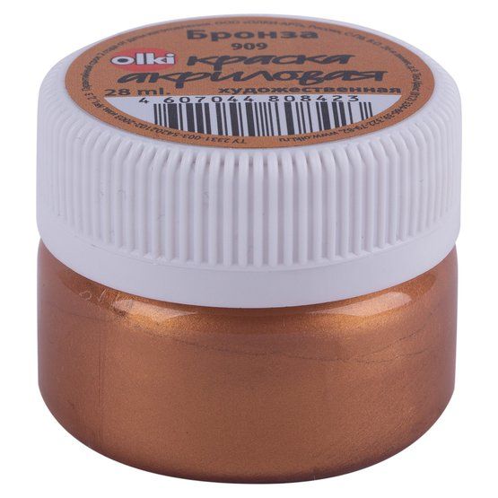 Акрил художественный "Метал", 28 мл, бронза (909) фото 1 — PalitraMastera
