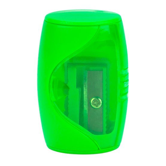 Точилка - бочонок "Цветик"с контейнером, зеленая--- фото 1 — PalitraMastera