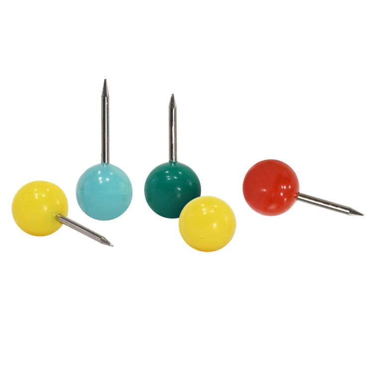 Кнопки силов. INFORMAT 8 мм 30 шт шарики без покрытия ассорти — PalitraMastera