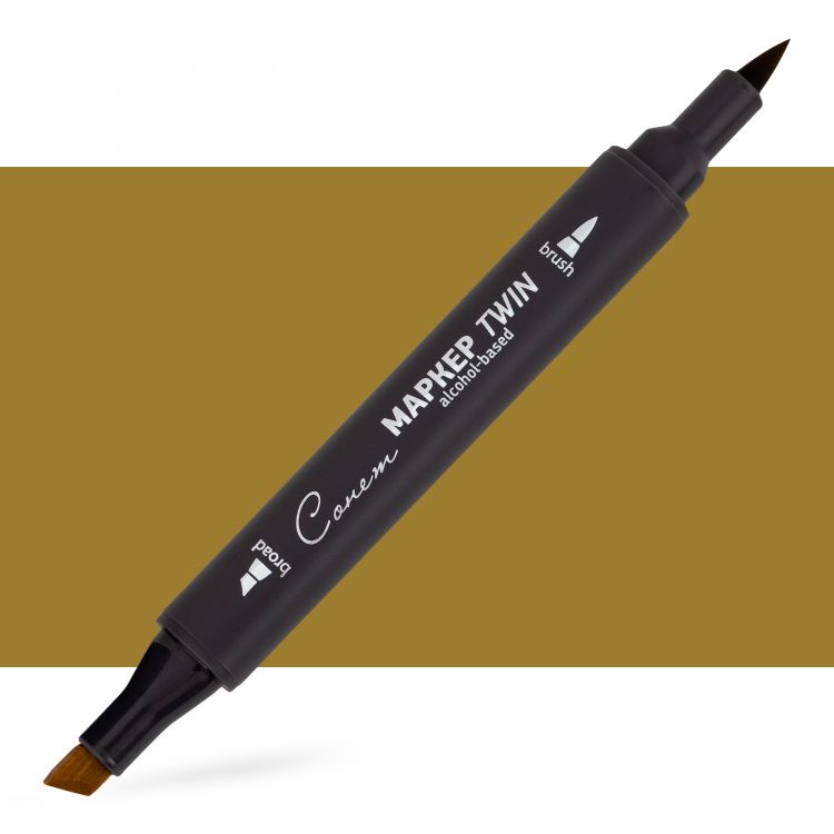 Маркер спиртовой Сонет Twin Brush, сиена натуральная светлая--- — PalitraMastera