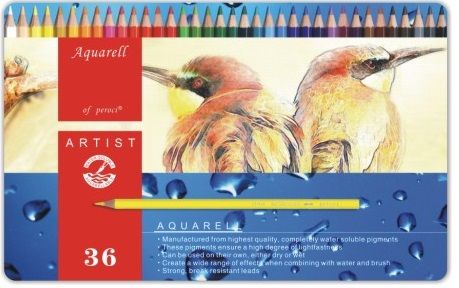 Набор акварельных карандашей, 36 шт./упак. жесть (грифель 3 мм), арт. 70506-36TIN--- фото 1 &mdash; PalitraMastera