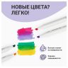 Набор двусторонних маркеров для скетчинга MESHU 100цв., основные цвета, корпус трехгранный, пулевид./клиновид.наконечники, текстильный чехол на молнии фото 5 &mdash; PalitraMastera