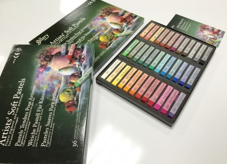 Mungyo Пастель мягкая профессиональная квадратная 36 цветов в картонной коробке — PalitraMastera