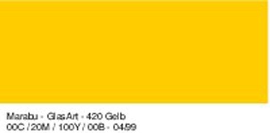 Витражный лак GlasArt, 15 мл, желтый фото 1 &mdash; PalitraMastera