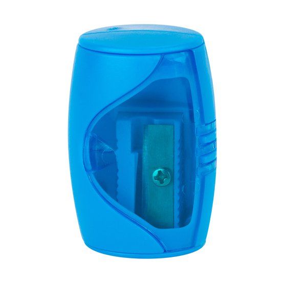 Точилка - бочонок "Цветик"с контейнером, голубая фото 1 — PalitraMastera