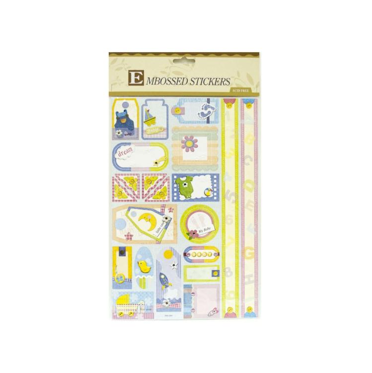 Fun Kingdom Тисненые наклейки 20,5 х 36 см — PalitraMastera