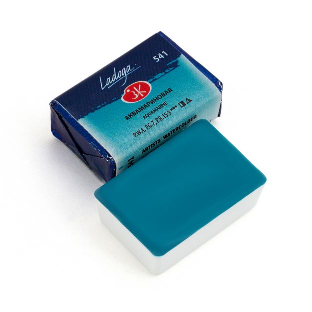 Ладога акварель кювета, 541 аквамариновая  2,5 мл — PalitraMastera