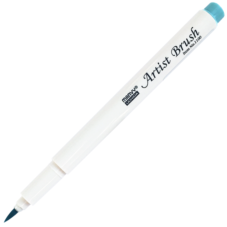 Маркер-кисть, акварельные чернила на водной основе Aquamarine MAR1100/74 /Marvy — PalitraMastera