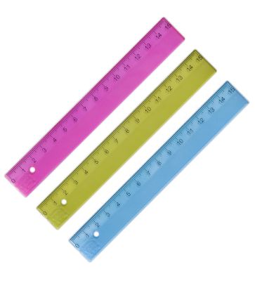 Линейка 15 см &quot;Pop&quot;, ассортимент цветов, 3032229 — PalitraMastera