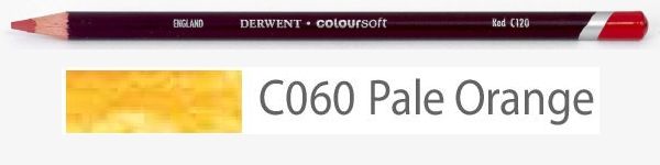 Цветной карандаш Coloursoft, мягкий, С060 оранжевый палевый, круглый корпус 8 мм, грифель - 4 мм. фото 1 &mdash; PalitraMastera