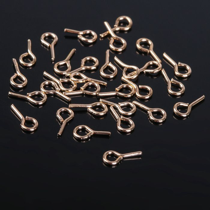 Штифт, держатель для кулона клеевой, 7 х 3 мм (набор 30шт), цвет золото &mdash; PalitraMastera