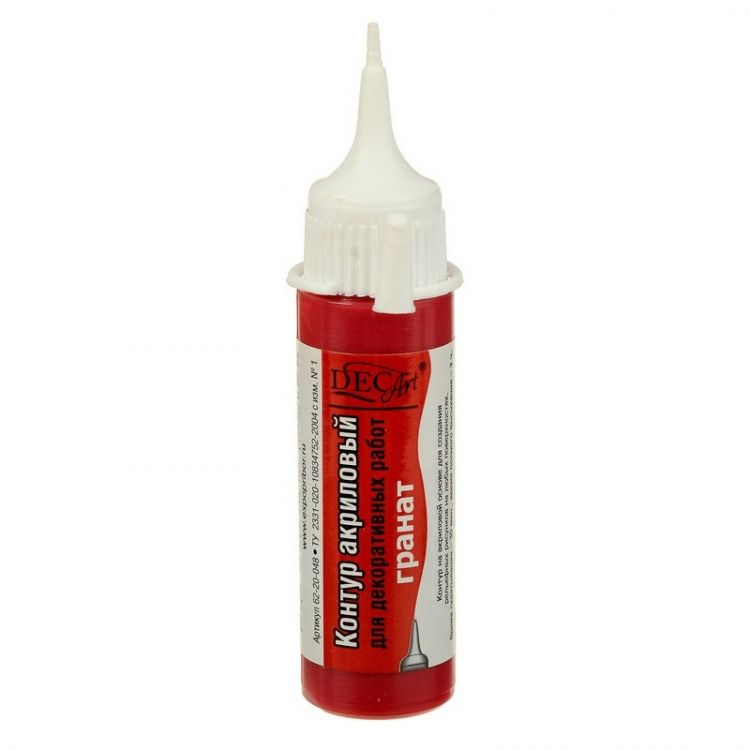 DECART Контур акриловый Гранат — PalitraMastera