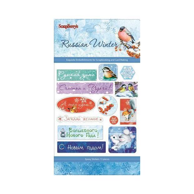 Набор эпоксидных наклеек Русская Зима фото 1 — PalitraMastera