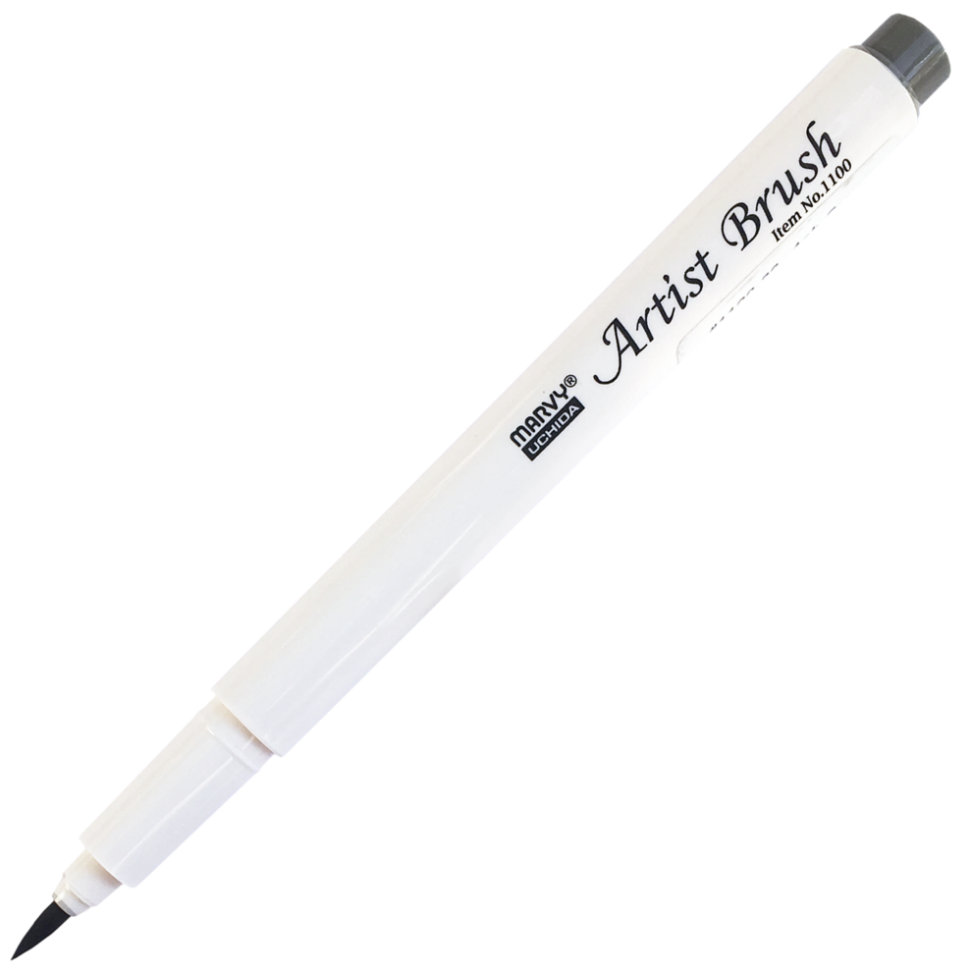 Маркер-кисть, акварельные чернила на водной основе Ash Grey MAR1100/39 /Marvy фото 1 — PalitraMastera