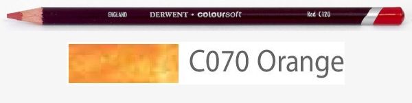 Цветной карандаш Coloursoft, мягкий, С070 оранжевый, круглый корпус 8 мм, грифель - 4 мм. фото 1 &mdash; PalitraMastera