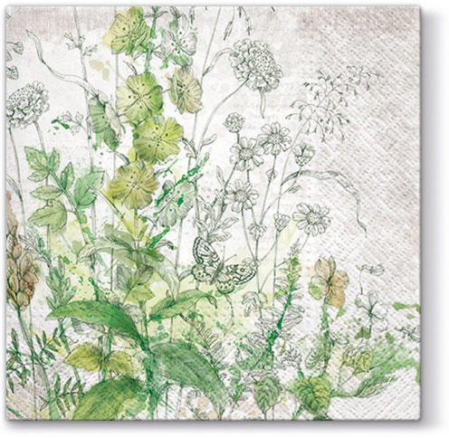 Салфетки трехслойные для декупажа, коллекция "Lunch" PAW Decor Collection "Луг" &mdash; PalitraMastera