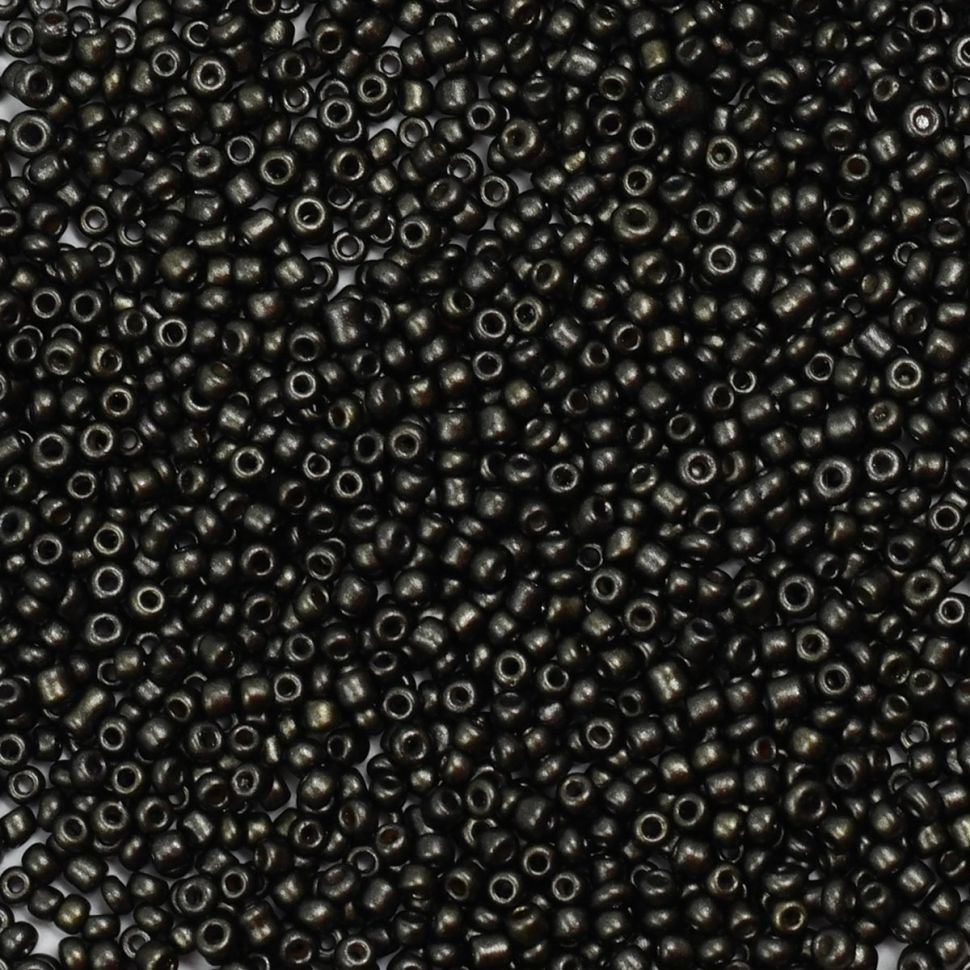 Бисер Astra&Craft 11/0, 20г (924 т. серый/непрозрачный, матовый) фото 1 — PalitraMastera