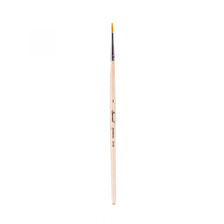 Синтетика круглая короткая ручка пропитанная лаком Сонет №1  (311201) — PalitraMastera