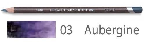 Карандаш акваграфитный Graphitint, круглый корпус 8 мм, грифель - 4 мм, цвет -  03 Баклкжан — PalitraMastera