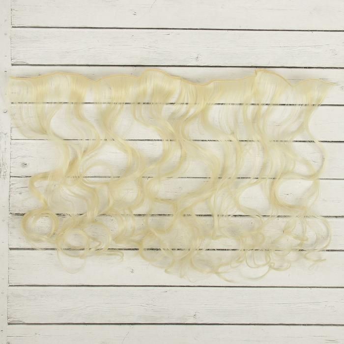 Волосы - тресс для кукол &quot;Кудри&quot; длина волос 40 см, ширина 50 см, № 613А 2294339---- — PalitraMastera