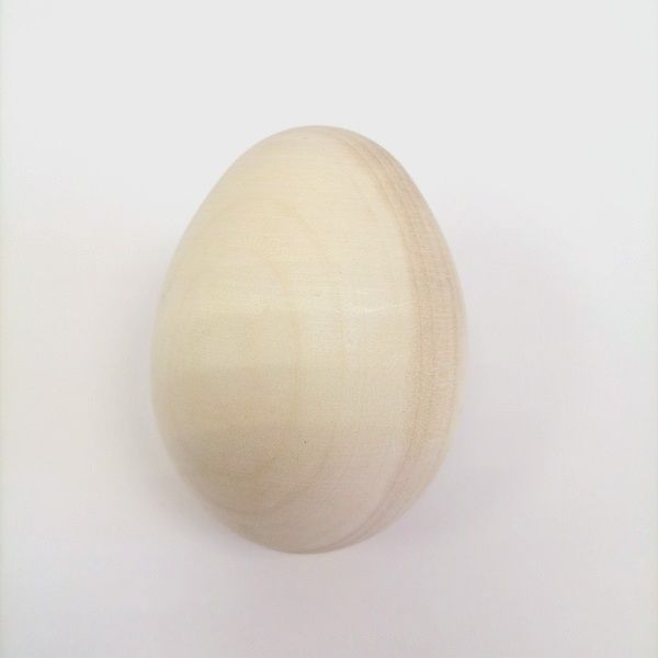 Деревянная заготовка из липы Яйцо, высота 90 мм — PalitraMastera