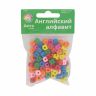 Бусины деревянные, цветной микс, с буквами Английский алфавит, 10*10мм, 96штук/упак, Astra&Craft фото 4 &mdash; PalitraMastera